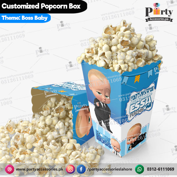 boss baby theme table decorations popcorn boxes