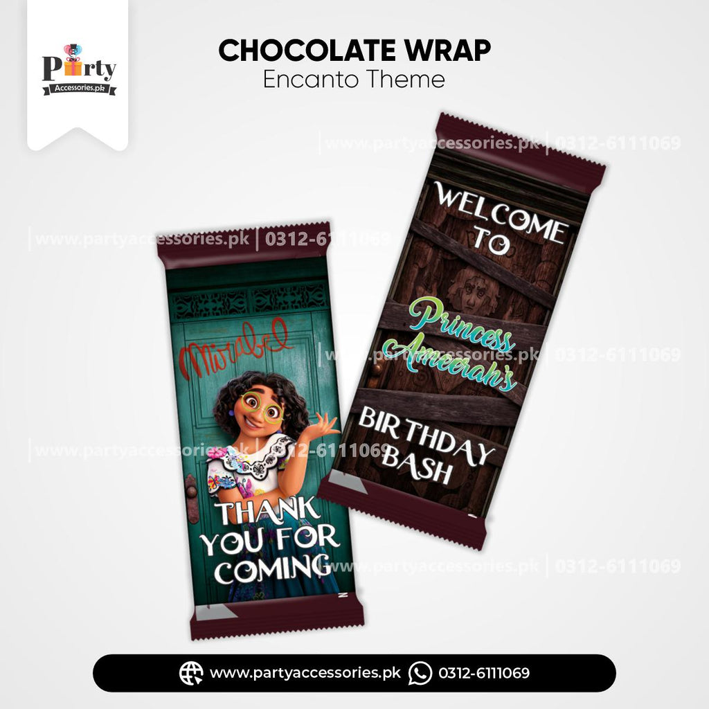 CUSTOMIZED encanto theme chocolate wraps 