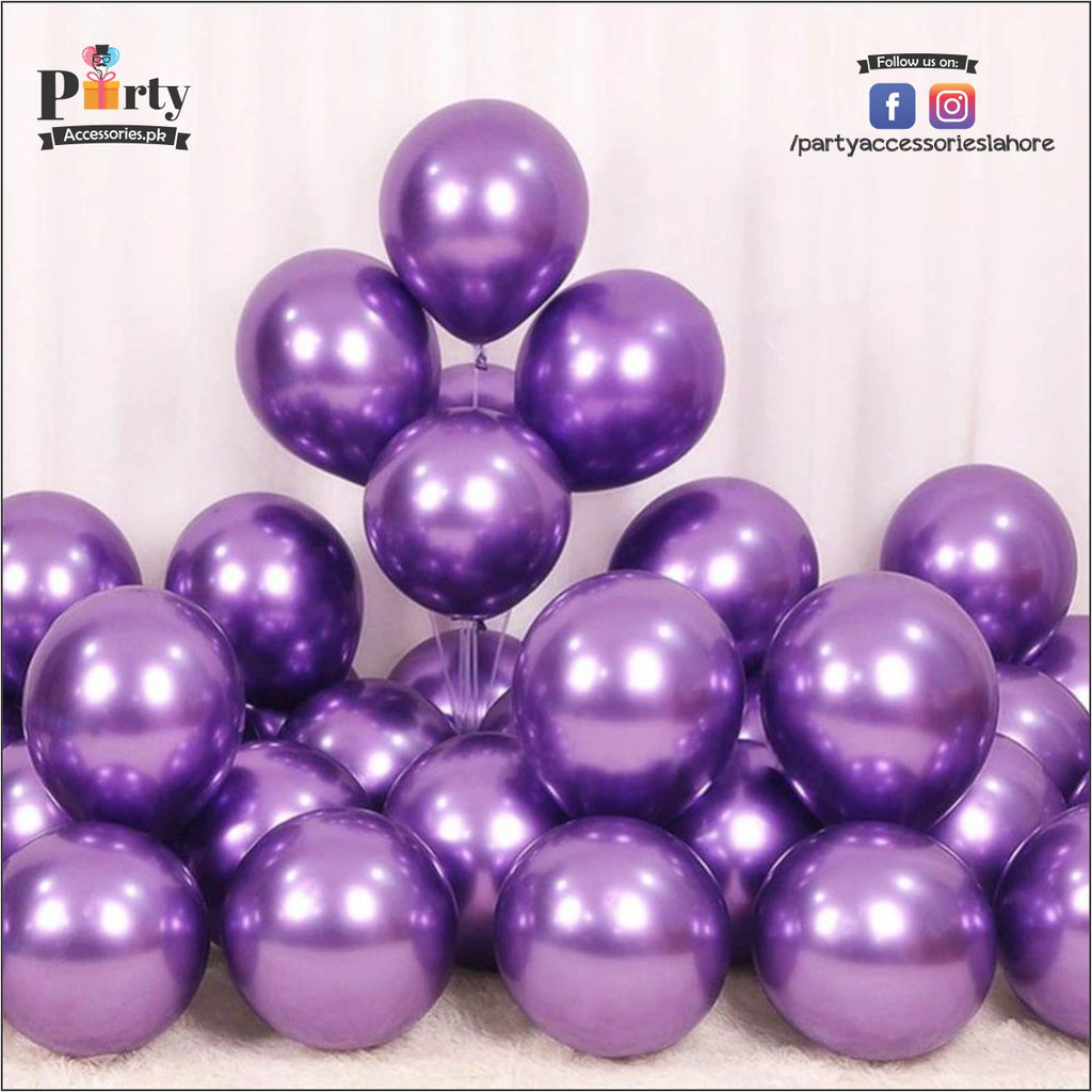  Frozen Elsa Theme Metallic Chrome Balloons
