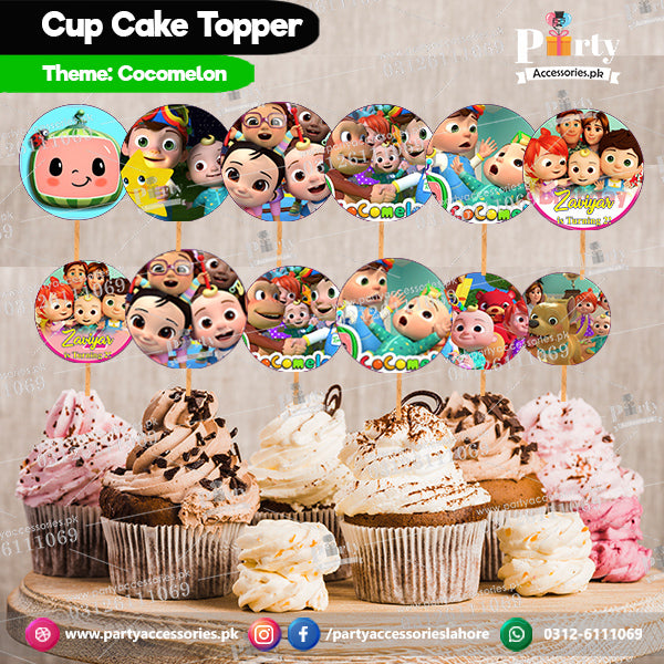 Cocomelon cupcake toppers