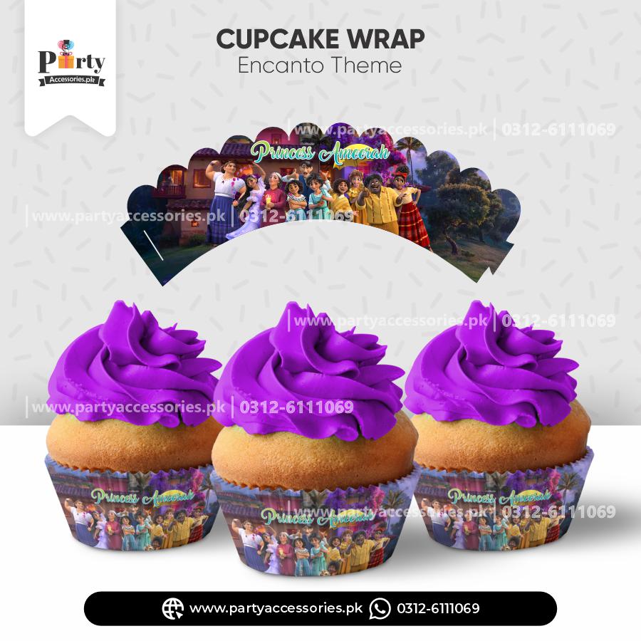 encanto theme customized cupcake wraps 