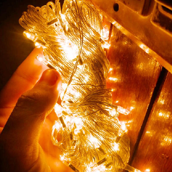 Golden color fairy lights for Decoration 