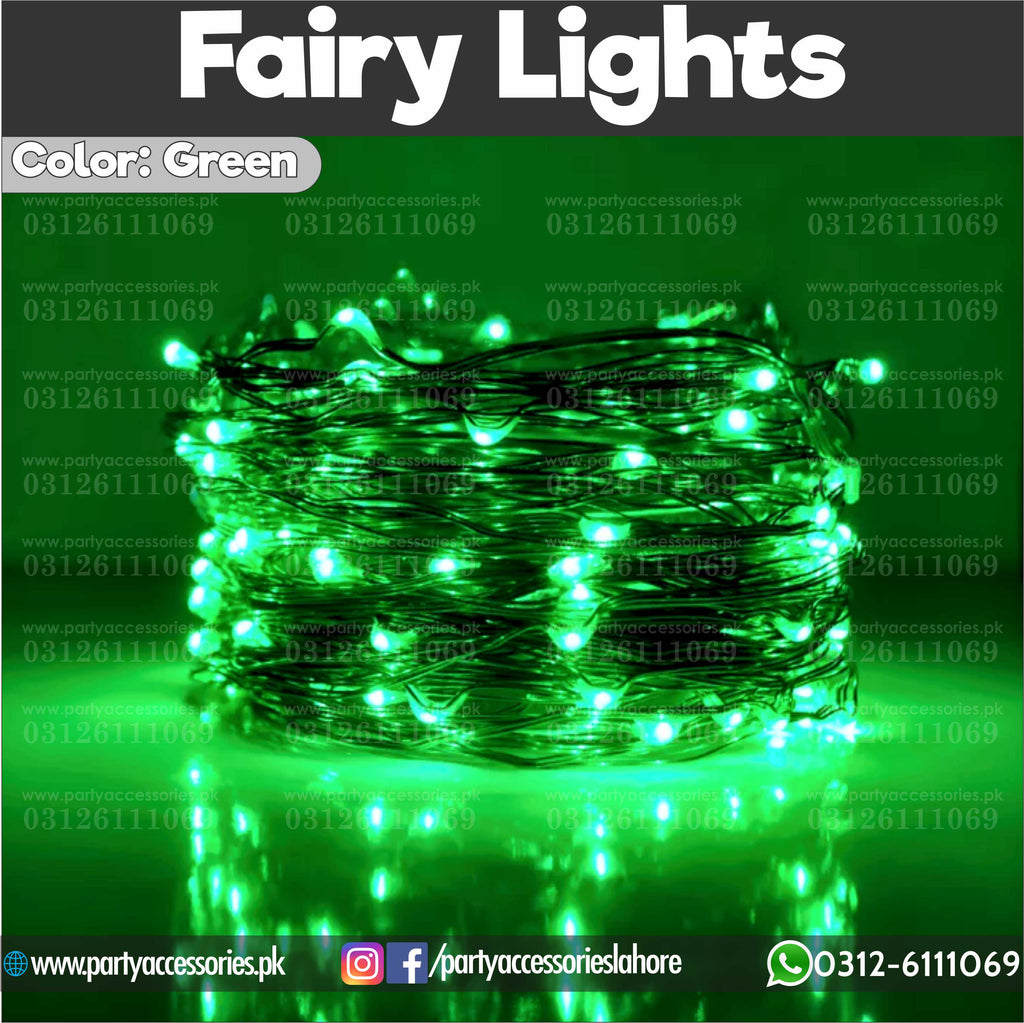 14 Agust decoration green color fairty lights 