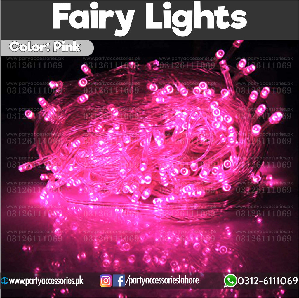 pink color fairty lights for party decoration 