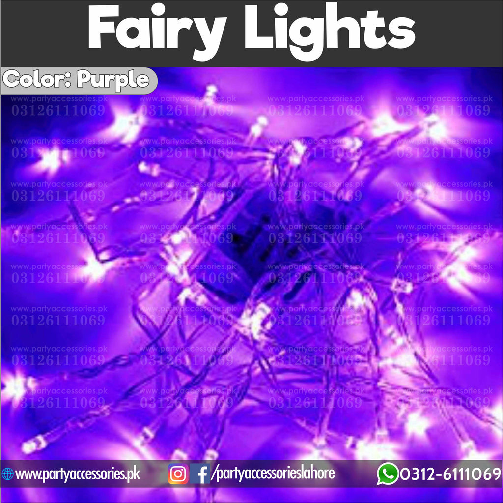 frozen elsa theme fairy lights in purple color