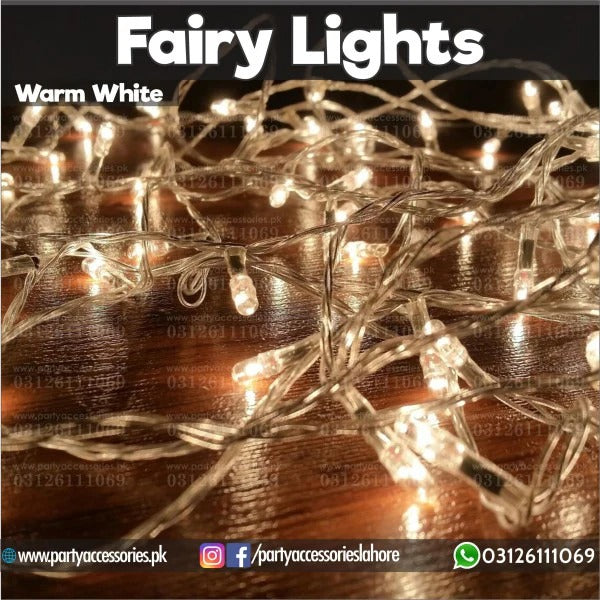 Warm white Electric LED string fairy lights in wednesday theme