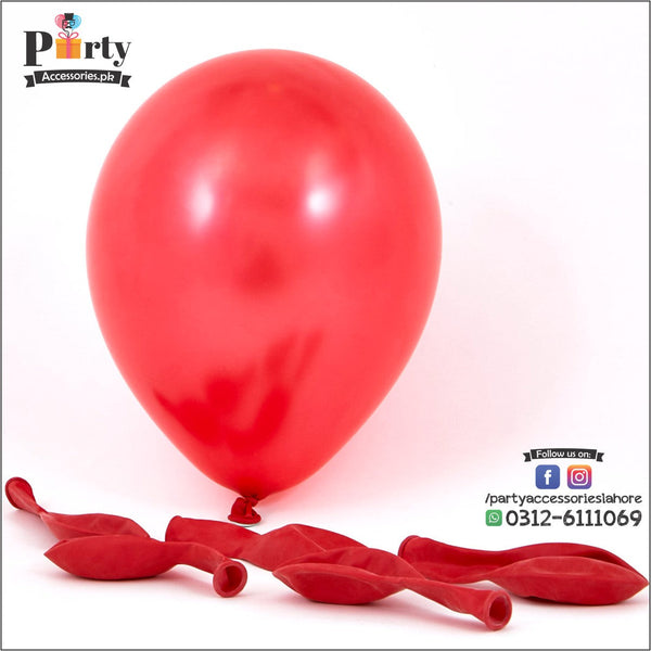 Solid color latex rubber balloons in Money Heist Theme