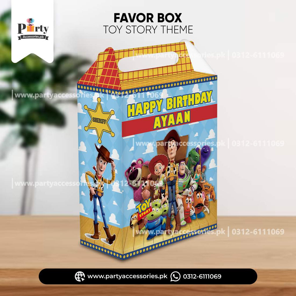 Toy Story Theme Customized Goody Boxes