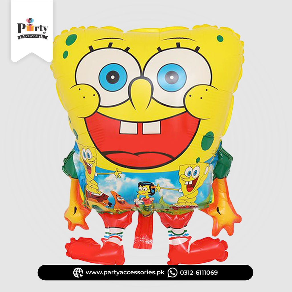 SpongeBob Character Foil Balloon – Fun Cartoon Party Decoration