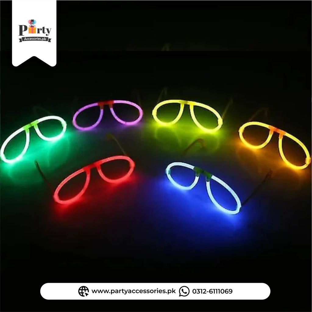 LED Glow Party Glasses – Neon Light Up Glasses for Party & Events