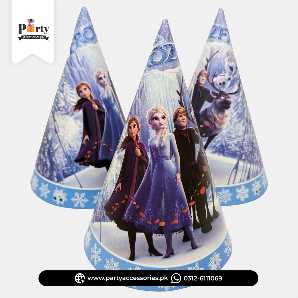Frozen Elsa Theme Birthday Party Cone Caps 