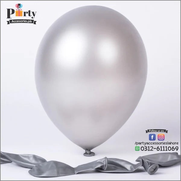 wednesday addams theme silver color balloon