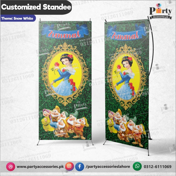 Snow White Theme Party Entrance Welcome Standee 