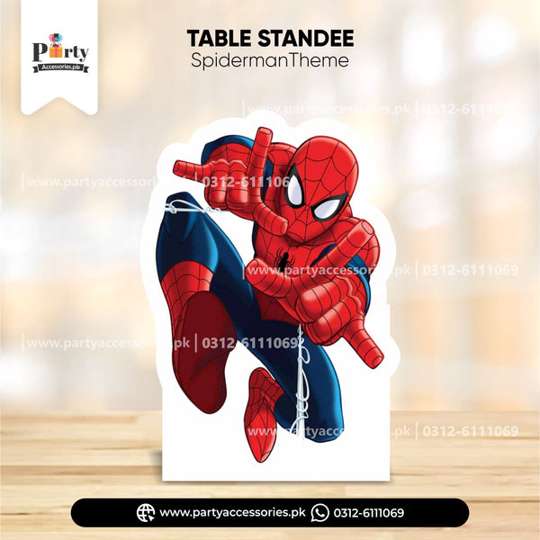 spidermant theme table standing character