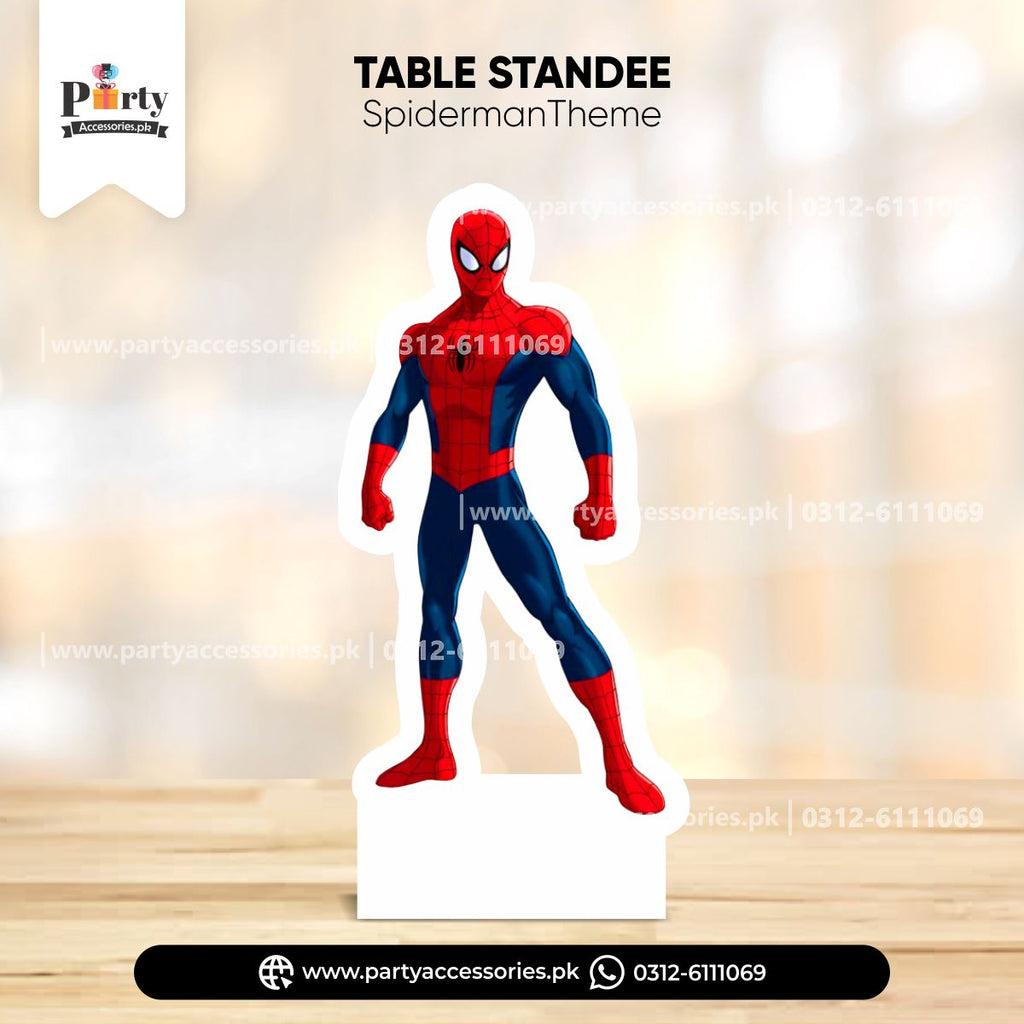 spiderman large standing cutout for birthday party 