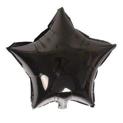 Star Shape Metallic Foil Balloon for party decoration 18 inches Star foil balloons in Black