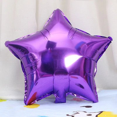 Star Shape Metallic Foil Balloon for party decoration 18 inches Star foil balloons in Purple