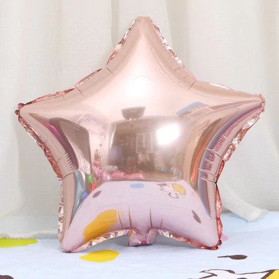 Star Shape Metallic Foil Balloon for party decoration 18 inches Star foil balloons in Rose Gold