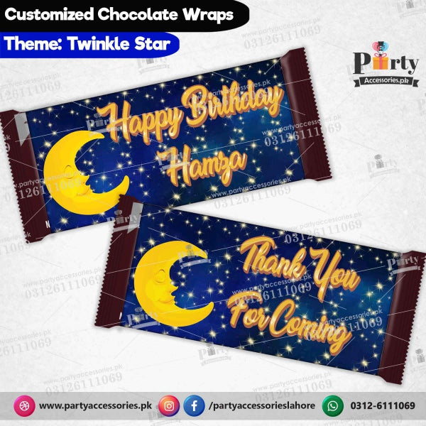Twinkle Star Theme Chocolate Wrappers