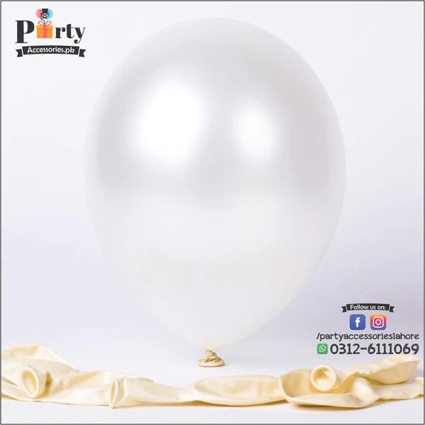 white color latex balloon in wednesday theme