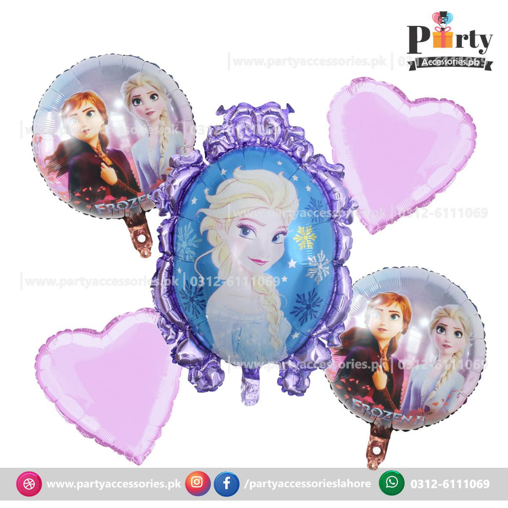 Frozen Elsa themed birthday exclusive foil balloons