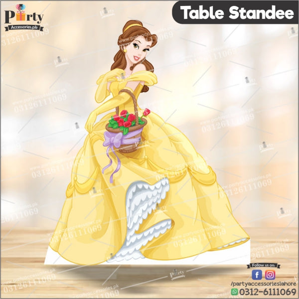 Disney Princess  theme belle Table standing character cutouts