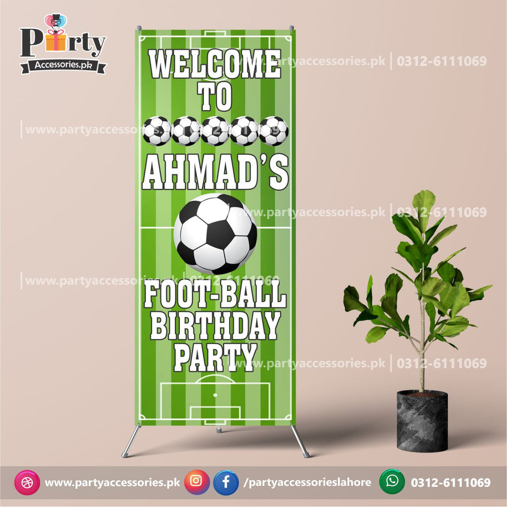 Customized Welcome Standee in Football Theme Birthday Party decor