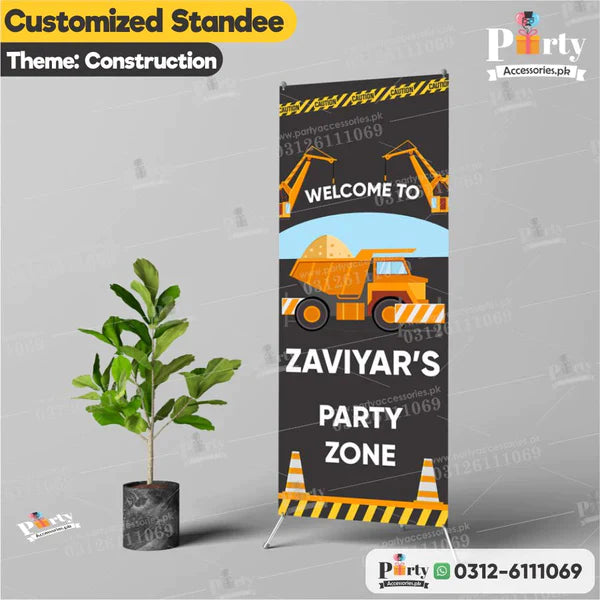 Construction theme party | Customized Welcome Standee