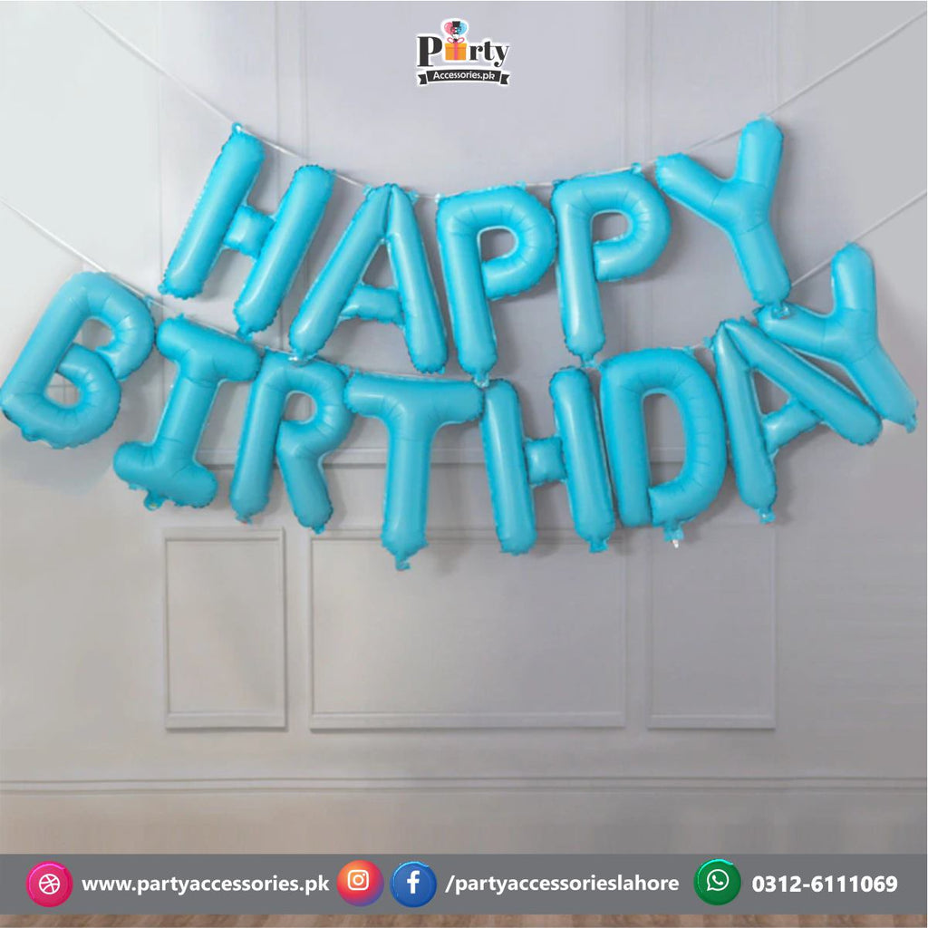Happy birthday foil balloons Letters set | HBD Foil Balloons | Happy birthday Balloons foil