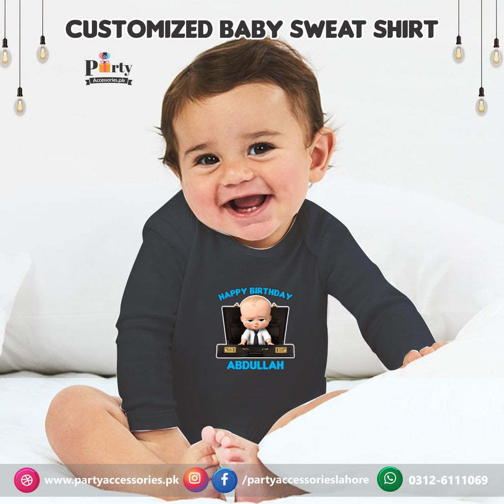 boss baby theme black t shirt