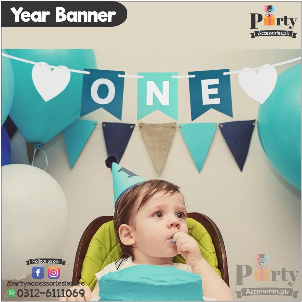 First birthday bunting banner 