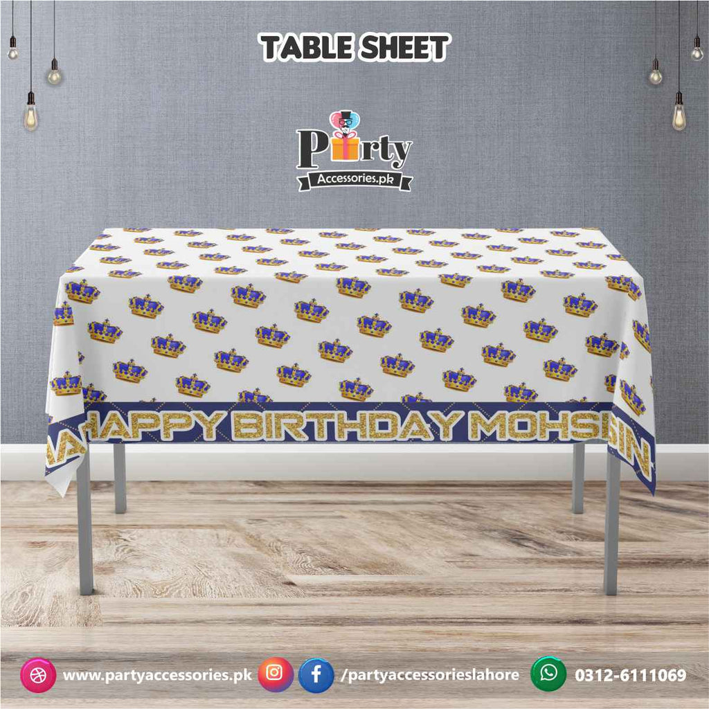 Prince Theme Birthday Party table top sheet