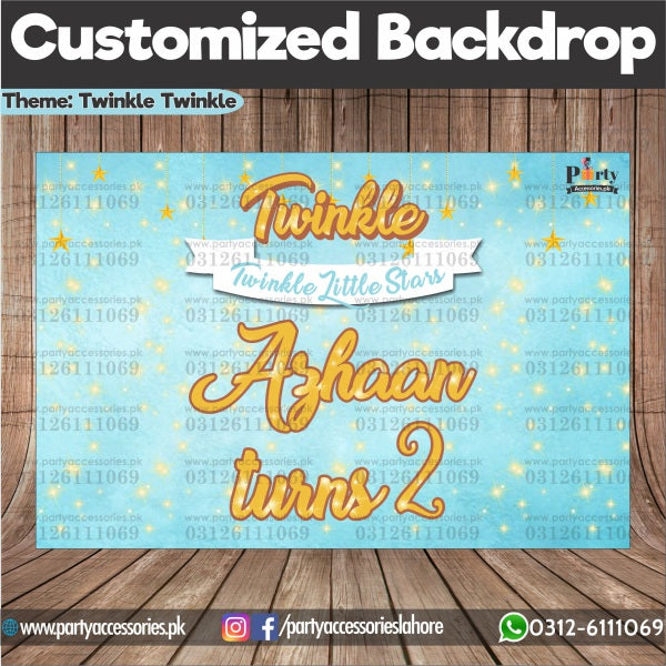  Twinkle star theme Backdrop 