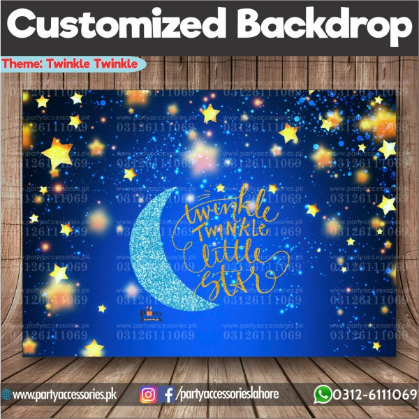 Moon and star theme party backdrop 
