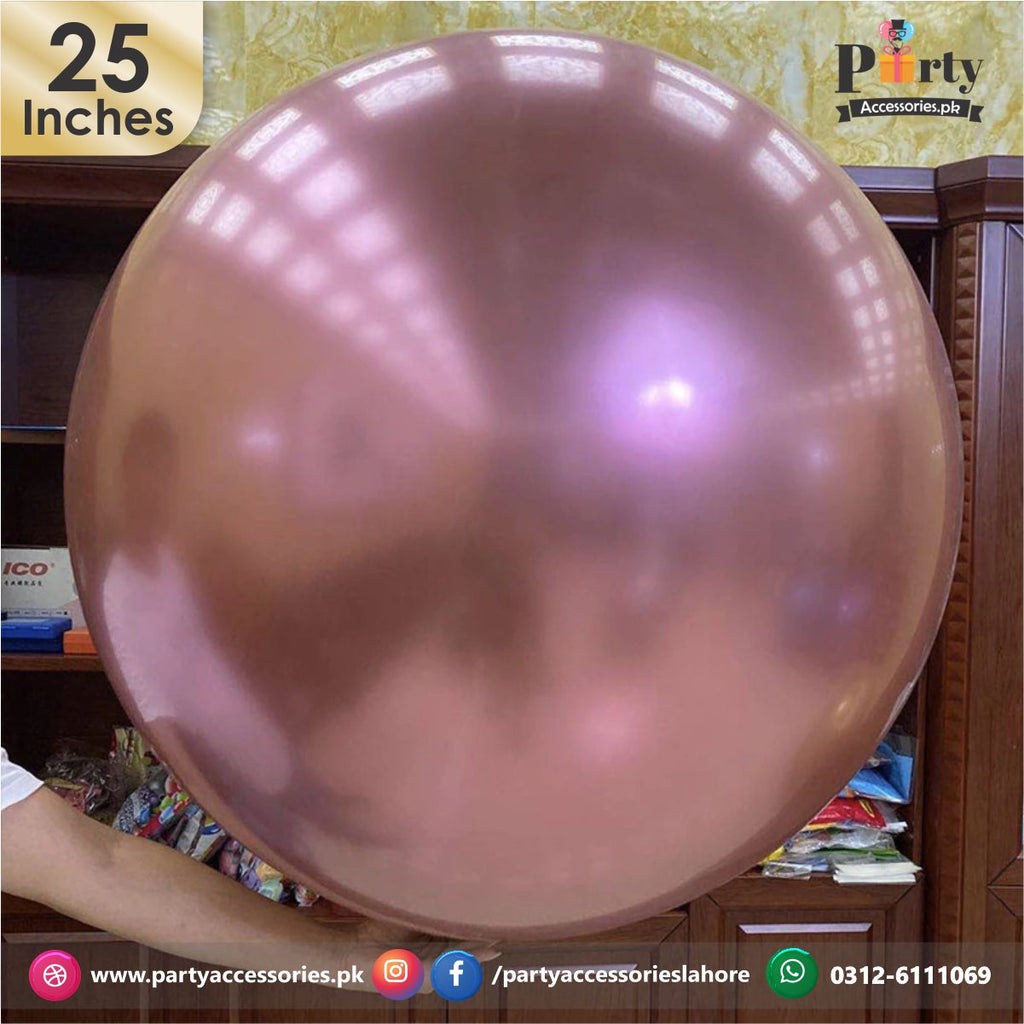 Jumbo chrome balloons pink