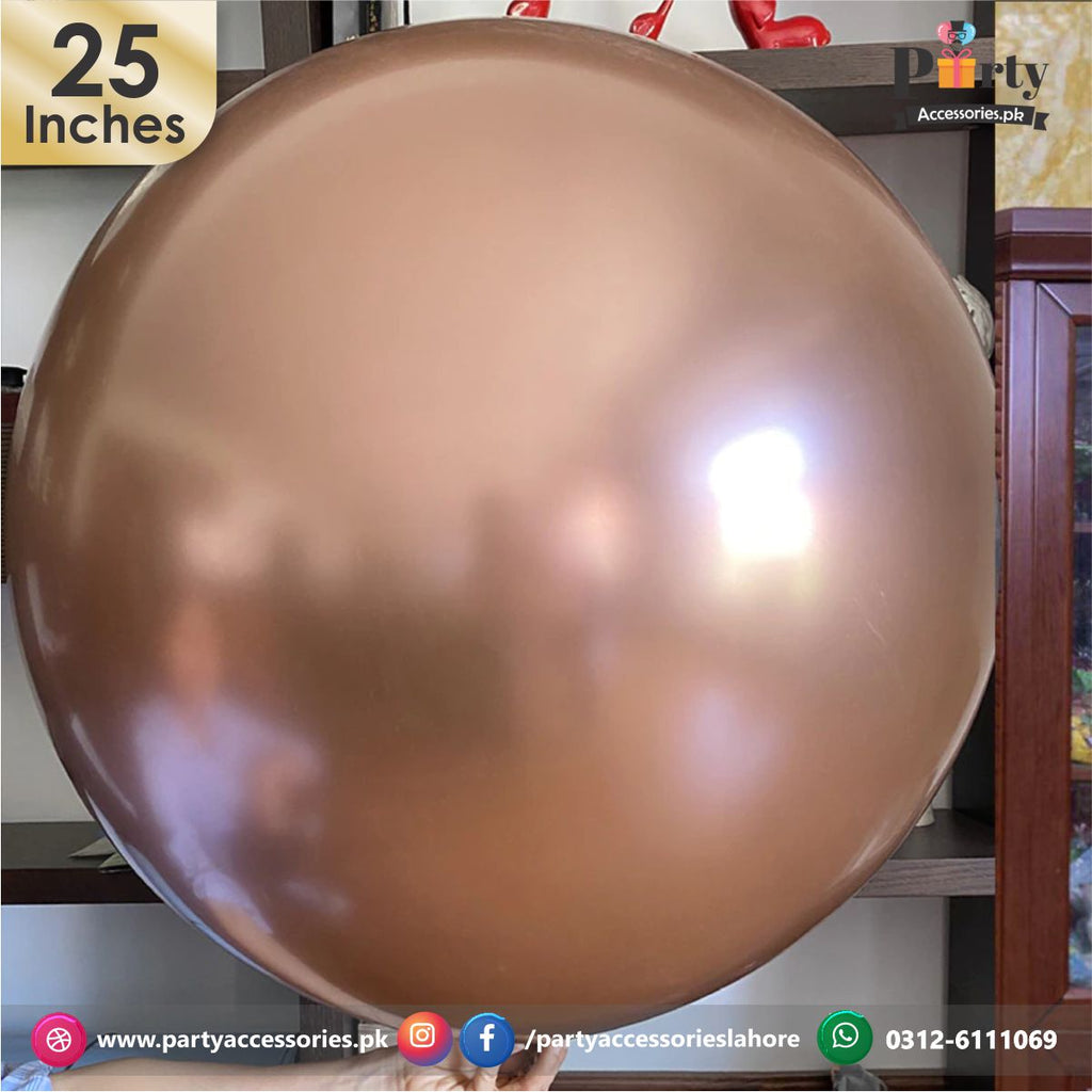 jumbo chrome balloons rose gold