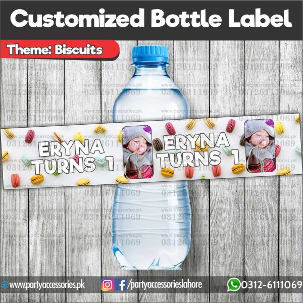 Candy-land theme Customized Bottle Label wraps