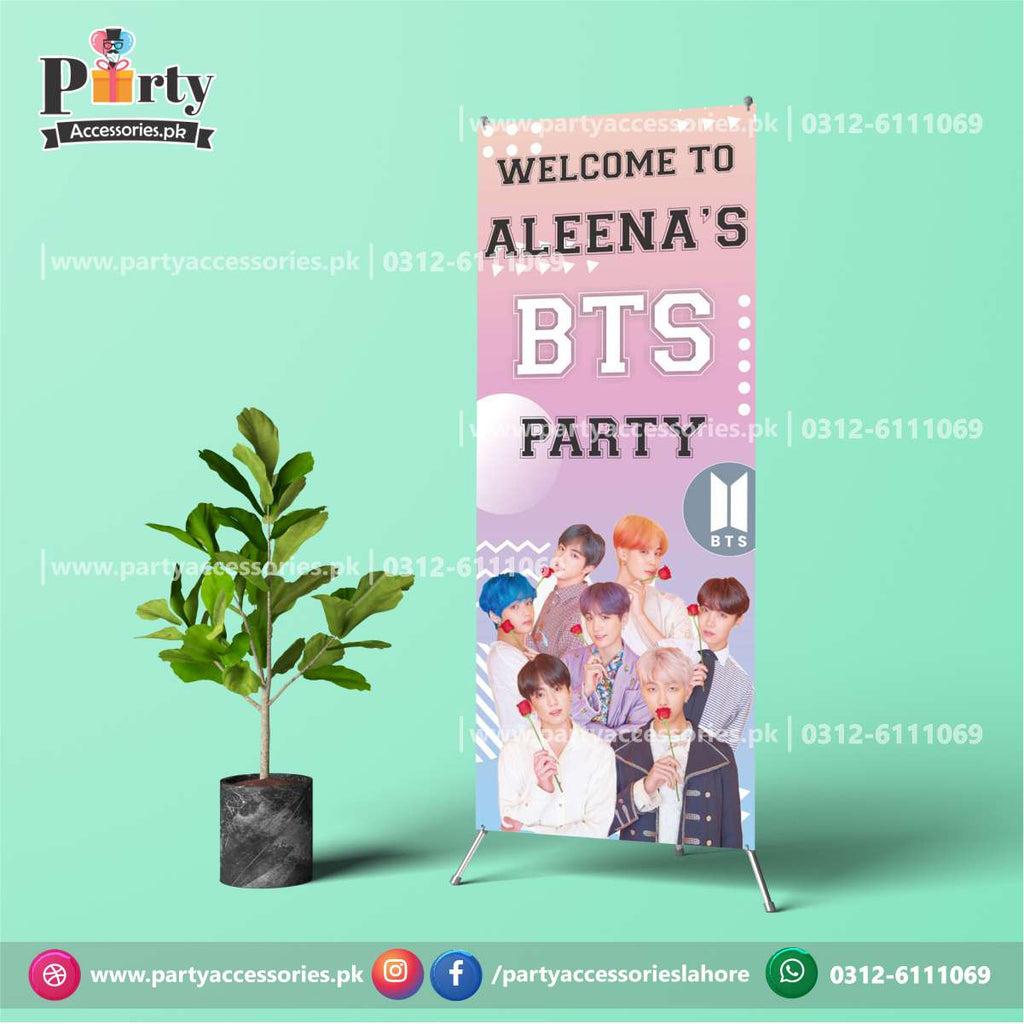 bts theme birthday welcome standee