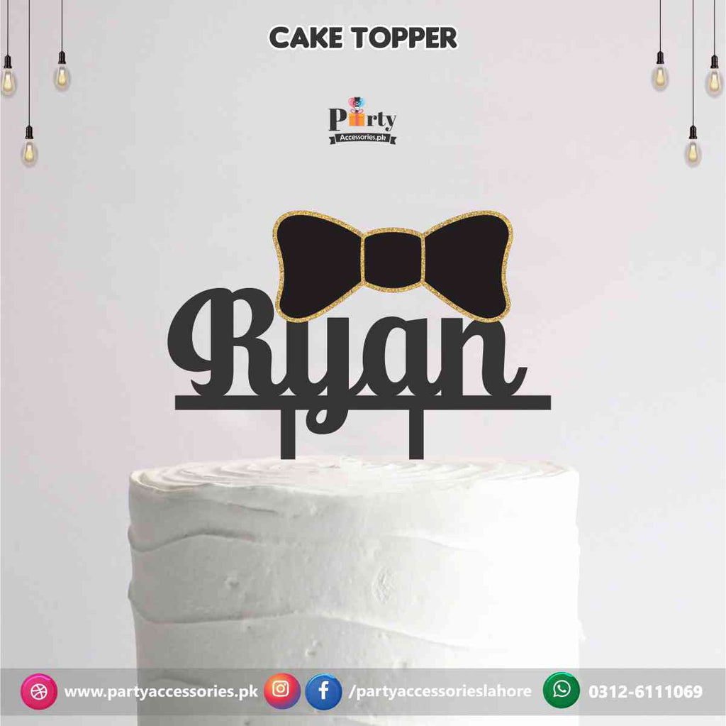 Onederful theme cake topper on wooden