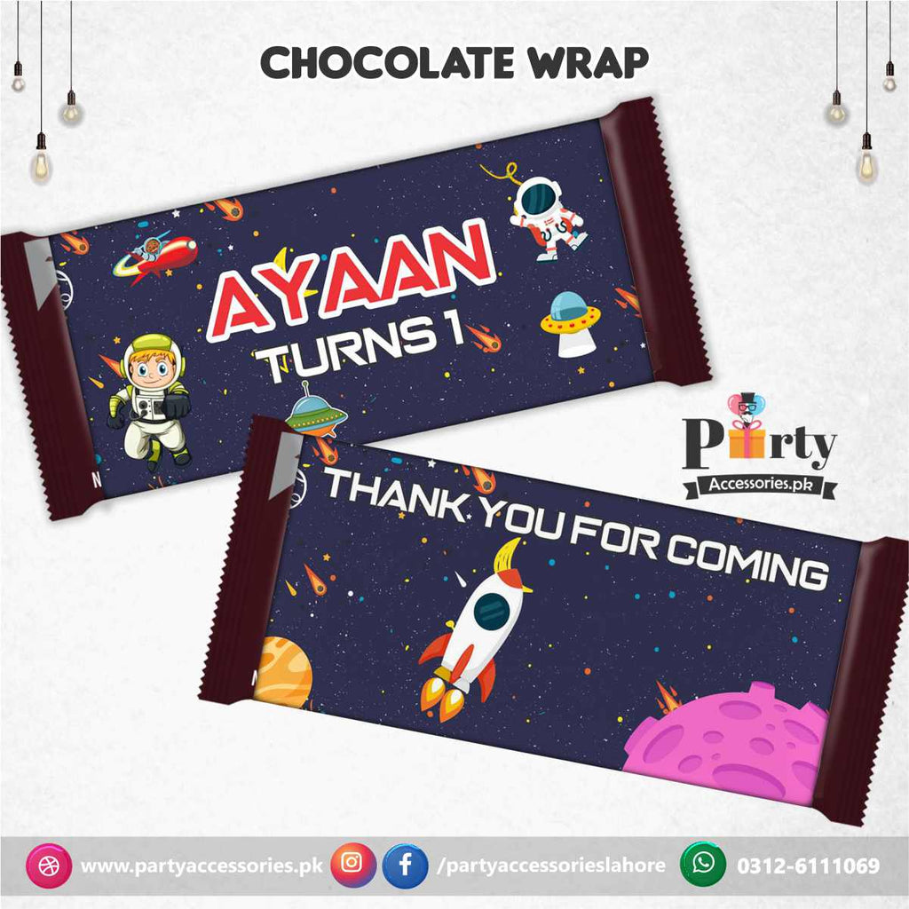 outerspace theme chocolate wraps