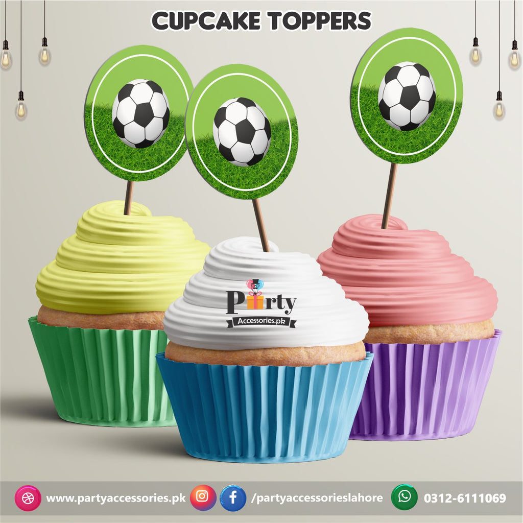 Football theme birthday party | cupcake Toppers 