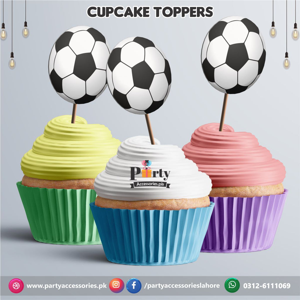 Football theme birthday party | cupcake Toppers 