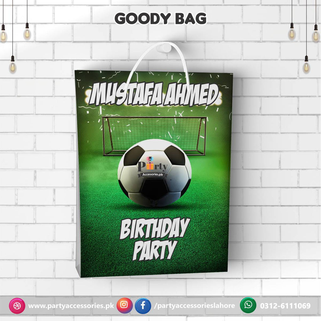 Football birthday theme Customized Goody Bags / favor bags