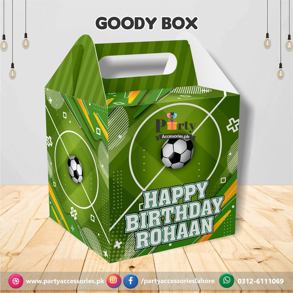 Customized Football theme Party Favor / Goody Boxes