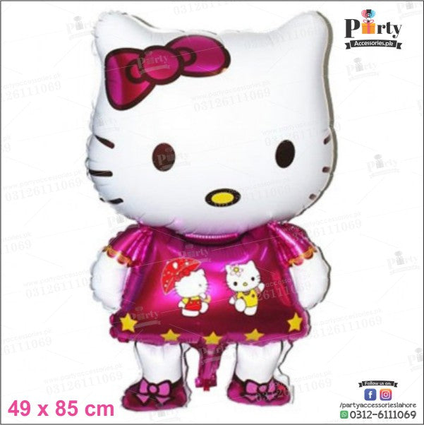 Hello kitty character foil balloon for birthday party decoration