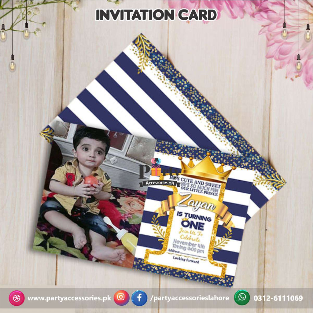 Customized Prince Theme Invitation Cards