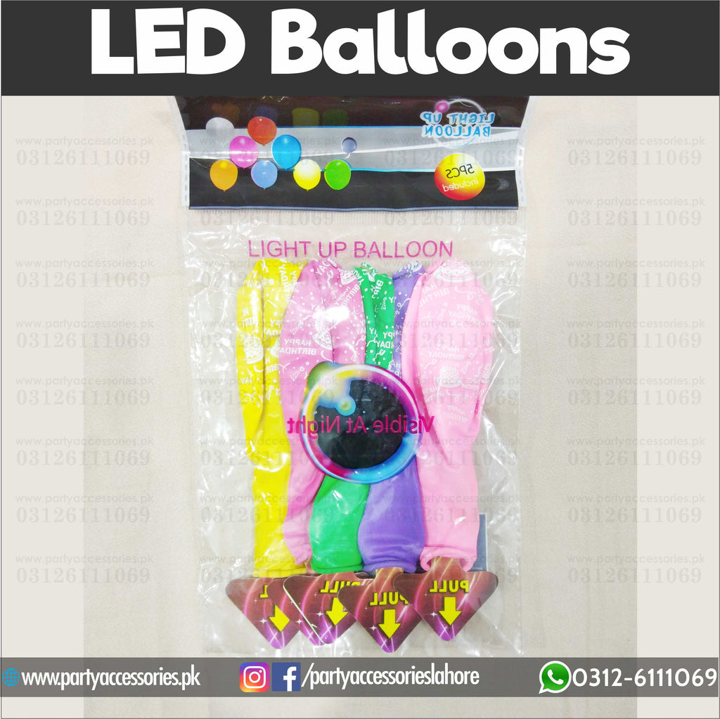 LED Balloons | LED light up latex balloons with multi colored blinking ...