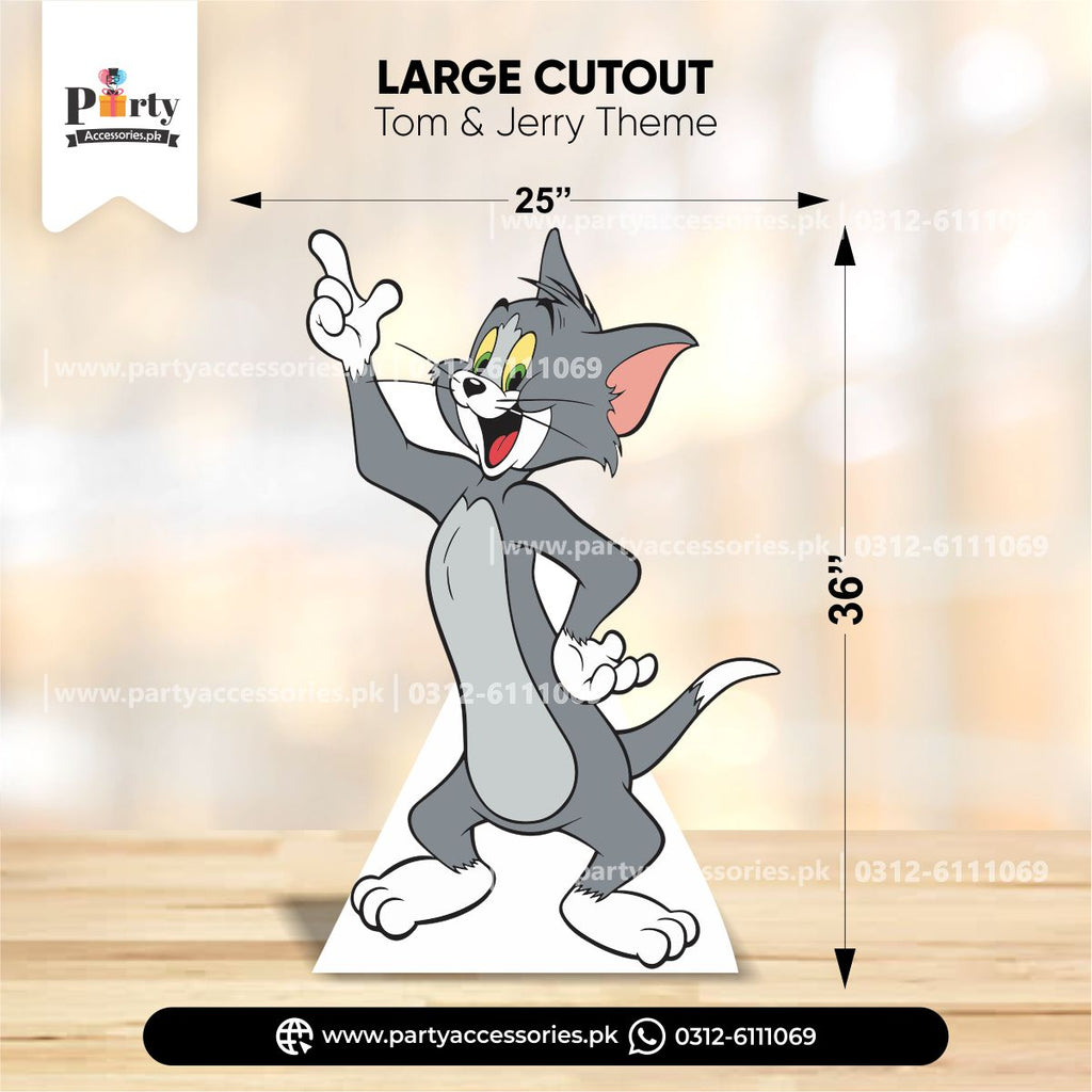 tom and jerry large cutout for birthday party decor