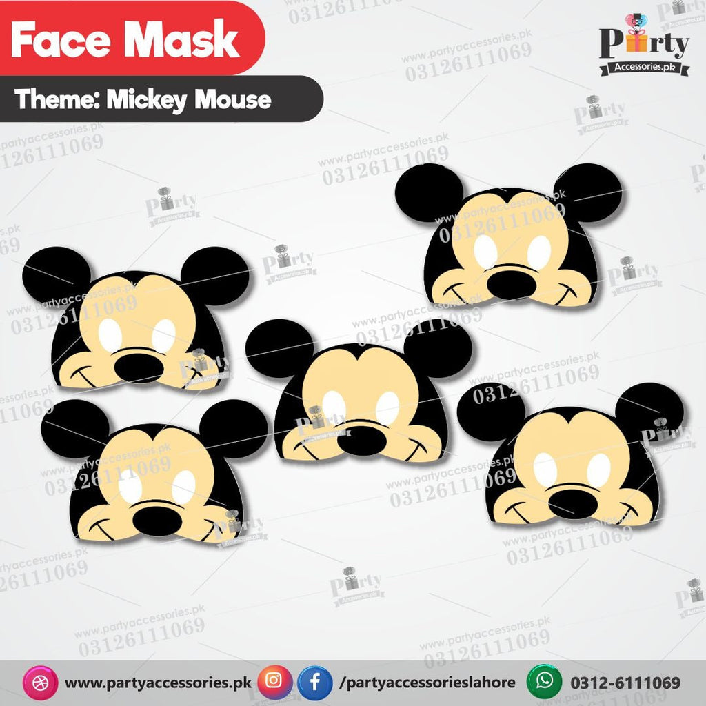 Mickey Mouse theme Kids eye face masks for birthday party celebration