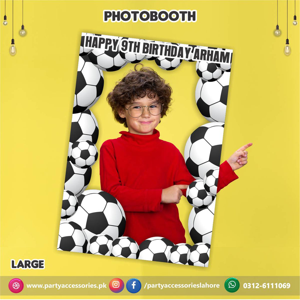 Photo Booth / selfie frame in Football theme party